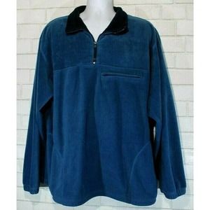 Susquehanna Trail Outfitters Men’s Blue Quarter Zip Pullover Jacket Size XL